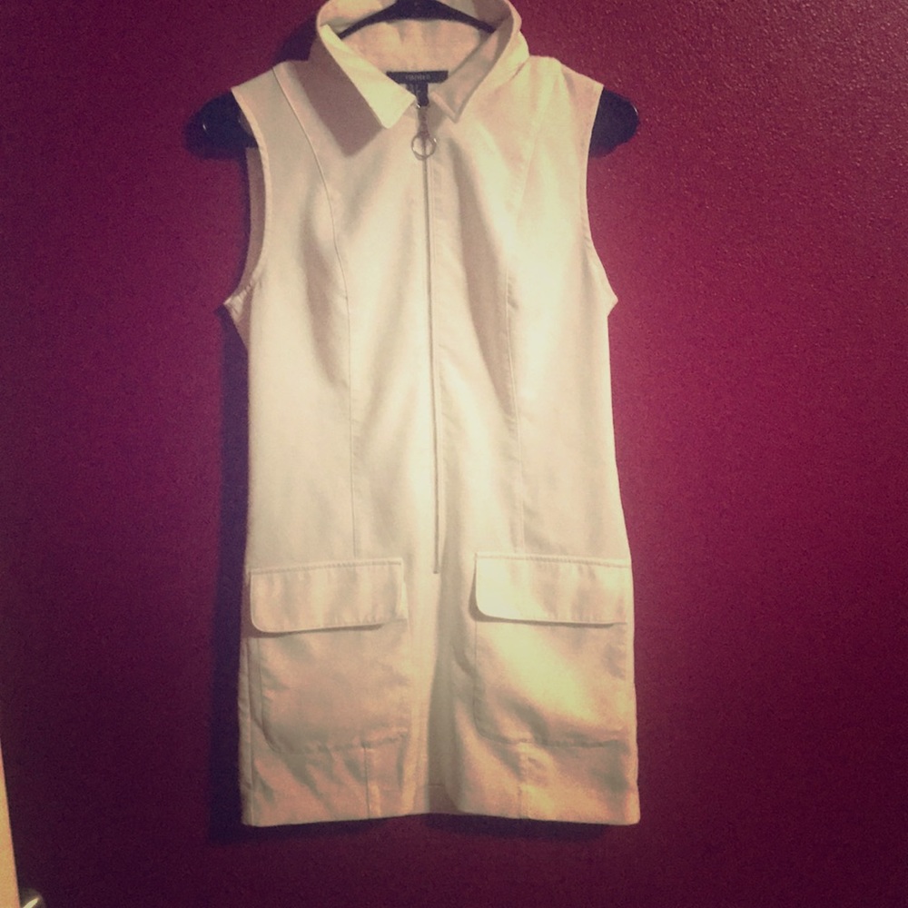 White mini dress
